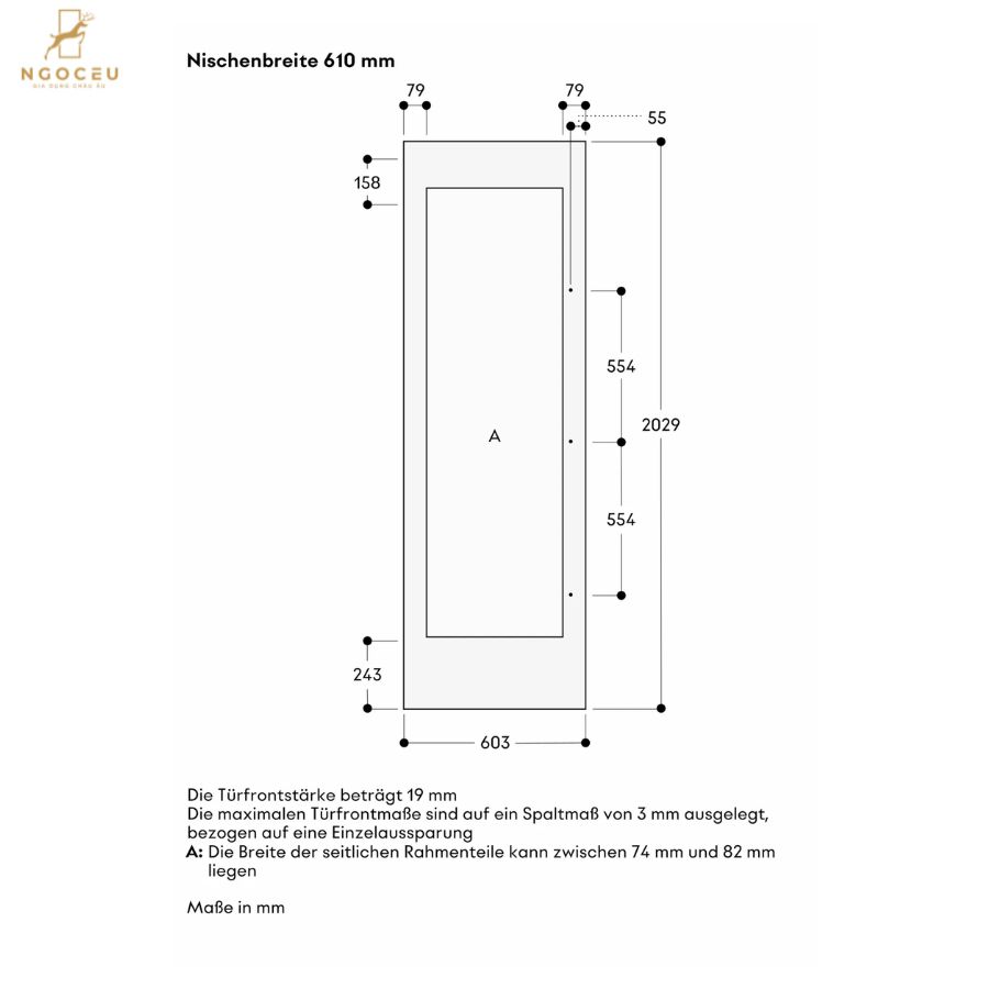 Tủ bảo quản rượu vang Vario Expressive Gaggenau RVW467170