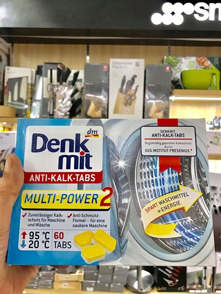 Viên tẩy lồng máy giặt Denkmit Anti Kalk Tabs (60 Viên/Hộp)