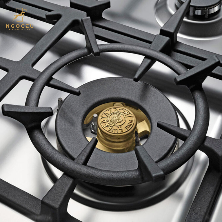 Bếp gas hỗn hợp kèm lò nướng Bertazzoni Heritage HER126G2ENET 120 cm