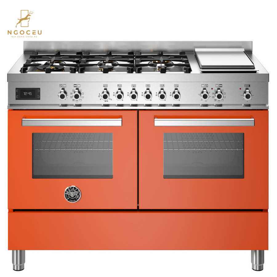 Bếp gas hỗn hợp kèm lò nướng Bertazzoni PRO126G2EART 120 cm