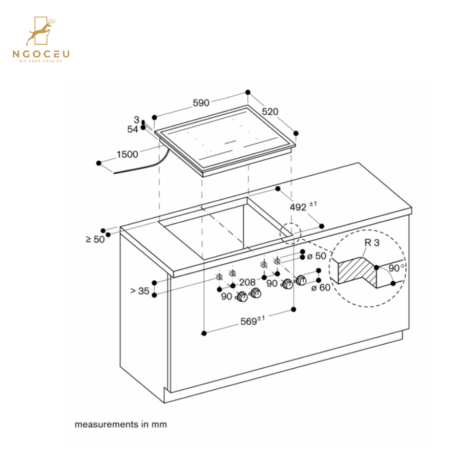 Bếp từ Gaggenau VI462115 60 cm - Serie 400