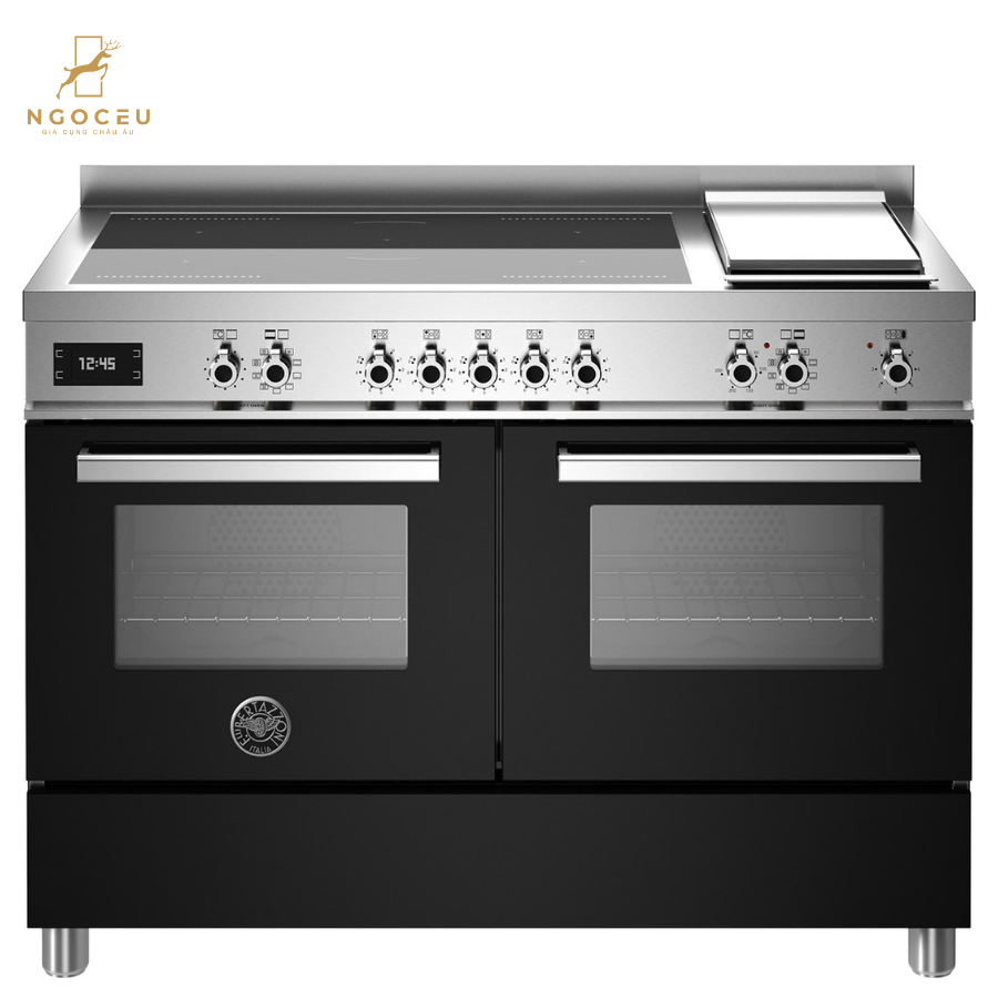 Bếp từ hỗn hợp kèm lò nướng Bertazzoni Professional PRO125I2ENET 120 cm