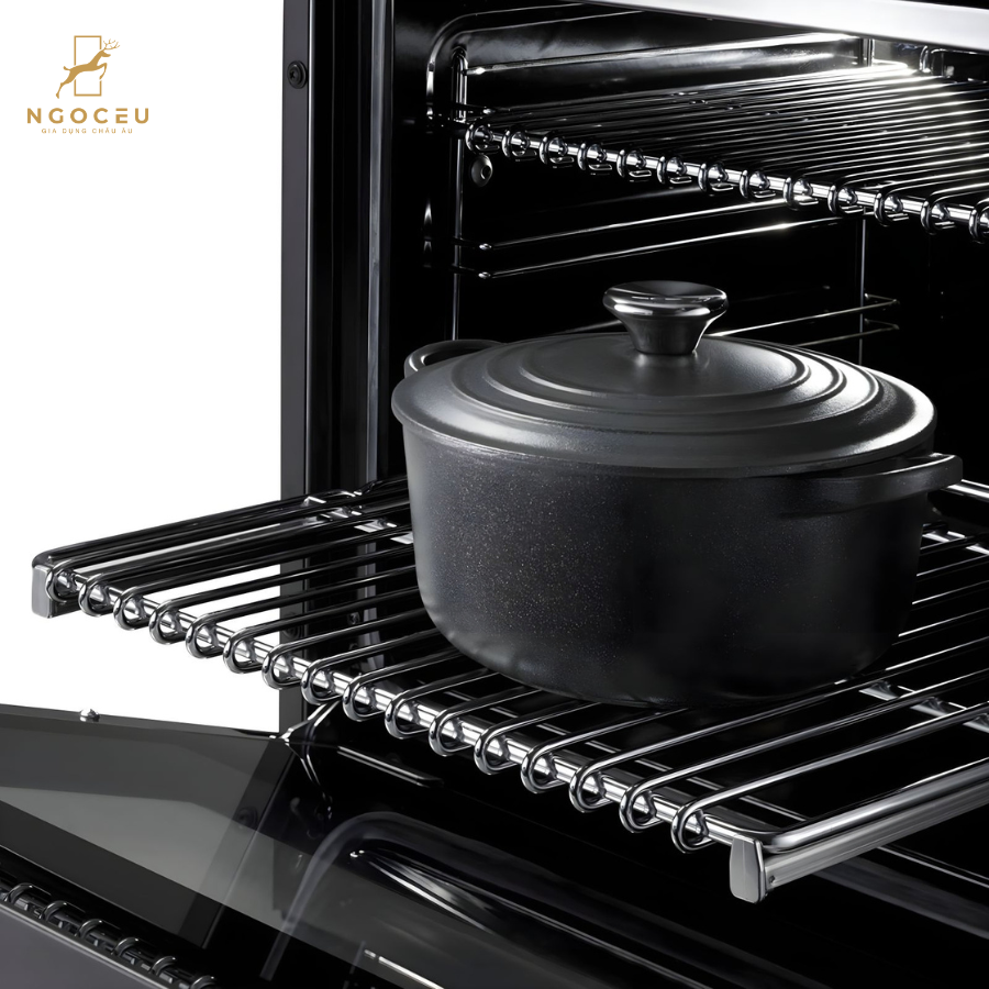 Bếp từ hỗn hợp kèm lò nướng Bertazzoni Professional PRO125I2EXT 120 cm