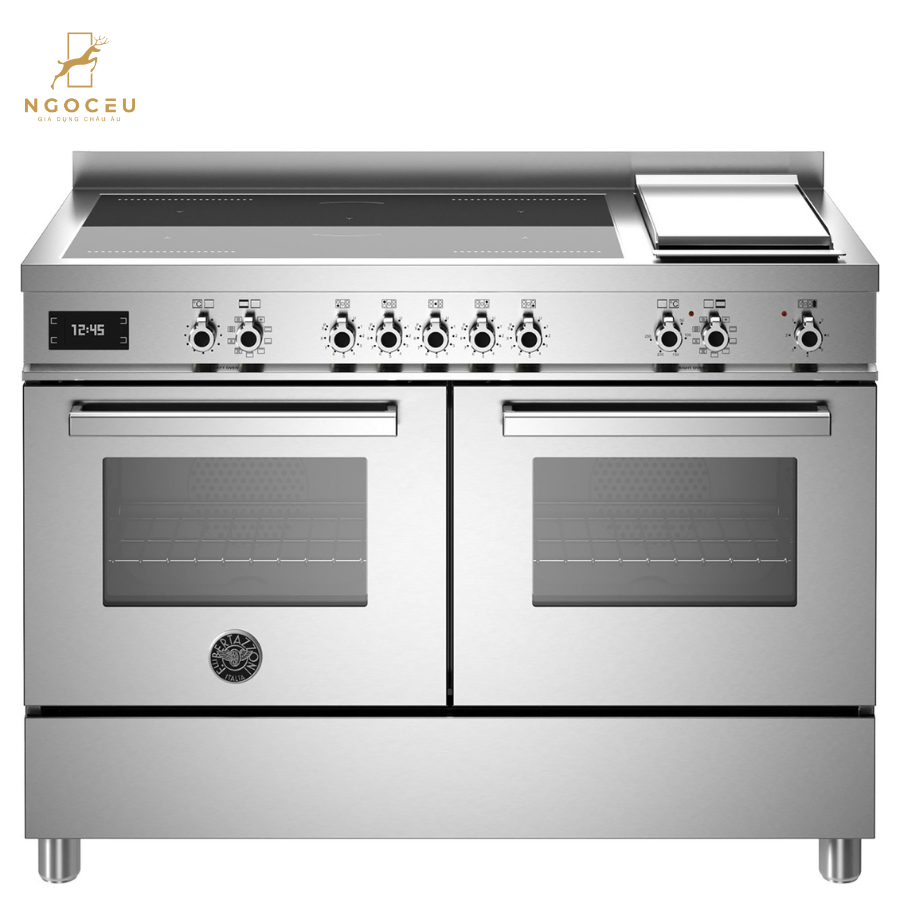 Bếp từ hỗn hợp kèm lò nướng Bertazzoni Professional PRO125I2EXT 120 cm