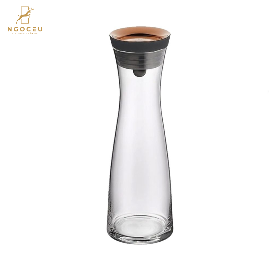 Bình thủy tinh WMF Wasserkaraffe Basic 1L - Nắp đồng