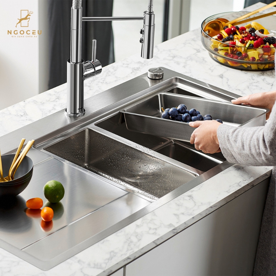 Chậu rửa bát Blanco Divon II 6 S-IF 521662 - Bên phải