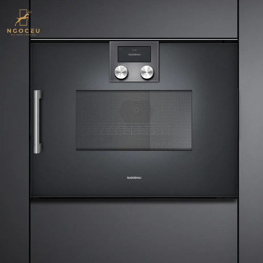 Lò nướng kết hợp lò vi sóng cánh phải Gaggenau BMP250100 - Series 200