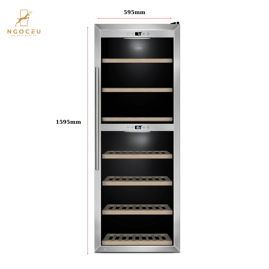 Tủ bảo quản rượu vang Caso Winecomfort 1260 Smart