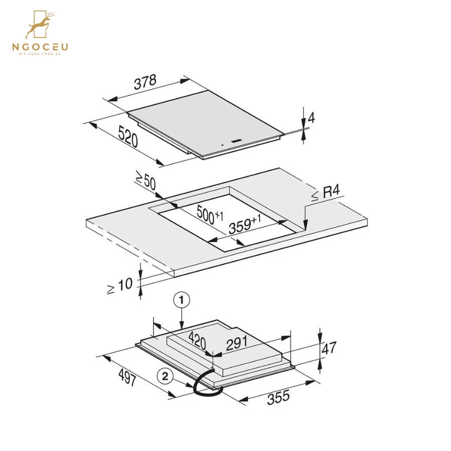 Bếp từ Miele CS 7612 FL