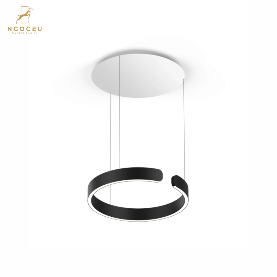 Đèn thả treo trần Occhio Mito Sospeso 40cm - Màu Đen Đậm