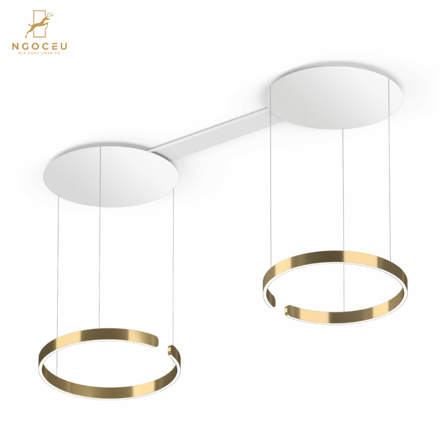 Đèn thả treo trần Occhio Mito Sospeso 60cm - Màu Đồng