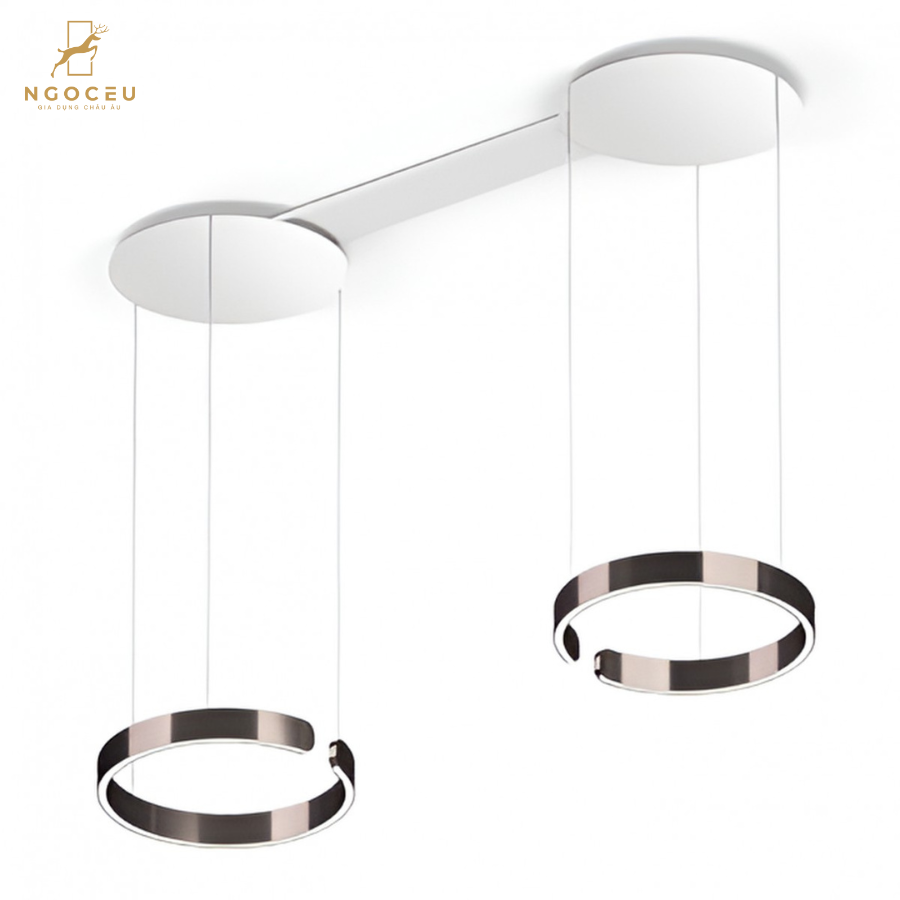 Đèn thả treo trần Occhio Mito Sospeso 40cm - Màu Nâu Đen