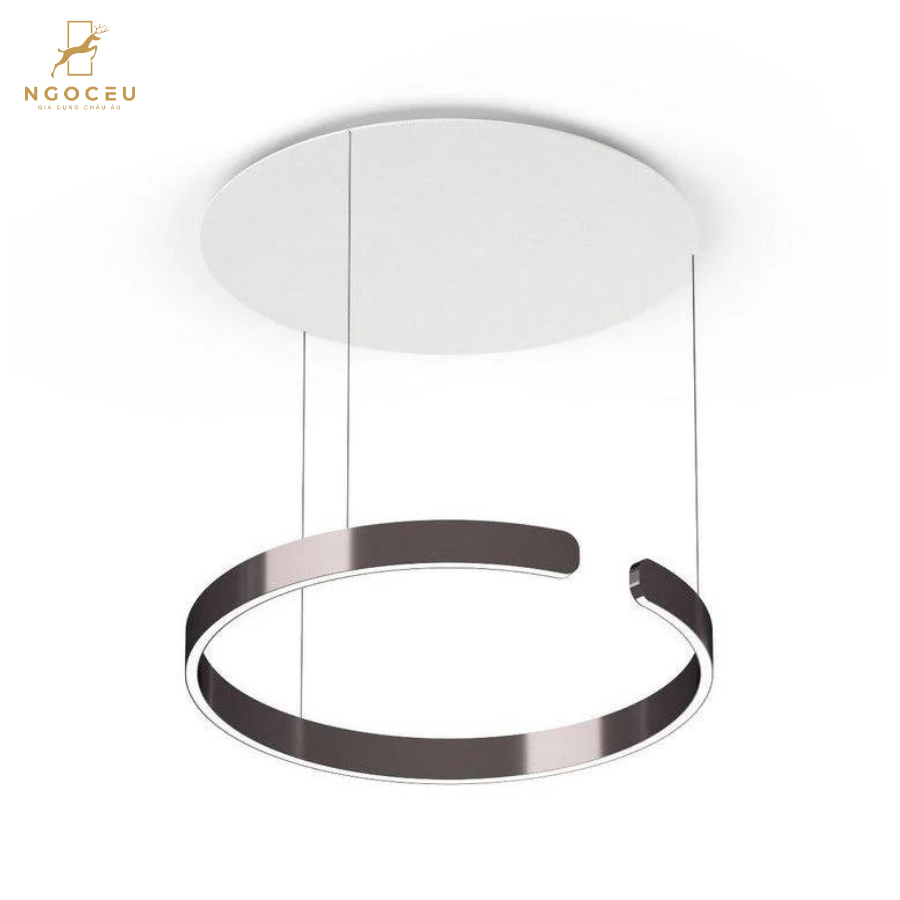 Đèn thả treo trần Occhio Mito Sospeso 60cm - Màu Nâu Đen