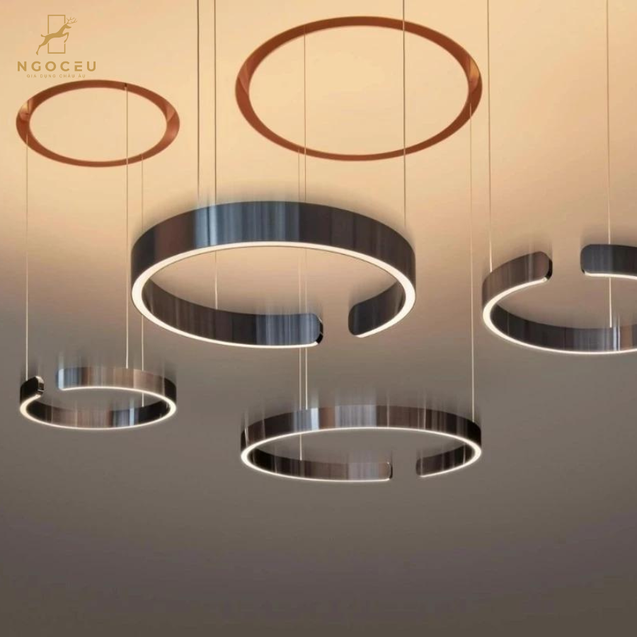 Đèn thả treo trần Occhio Mito Sospeso 60cm - Màu Nâu Đen