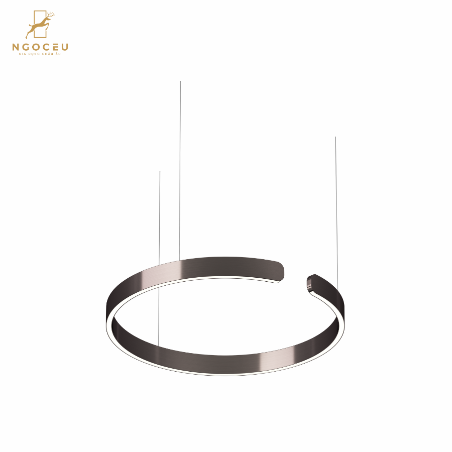 Đèn thả treo trần Occhio Mito Sospeso 60cm - Màu Nâu Đen