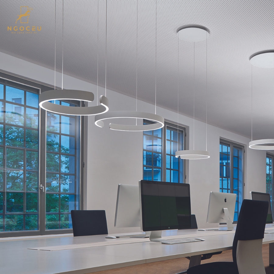Đèn thả treo trần Occhio Mito Sospeso 60cm - Màu Trắng