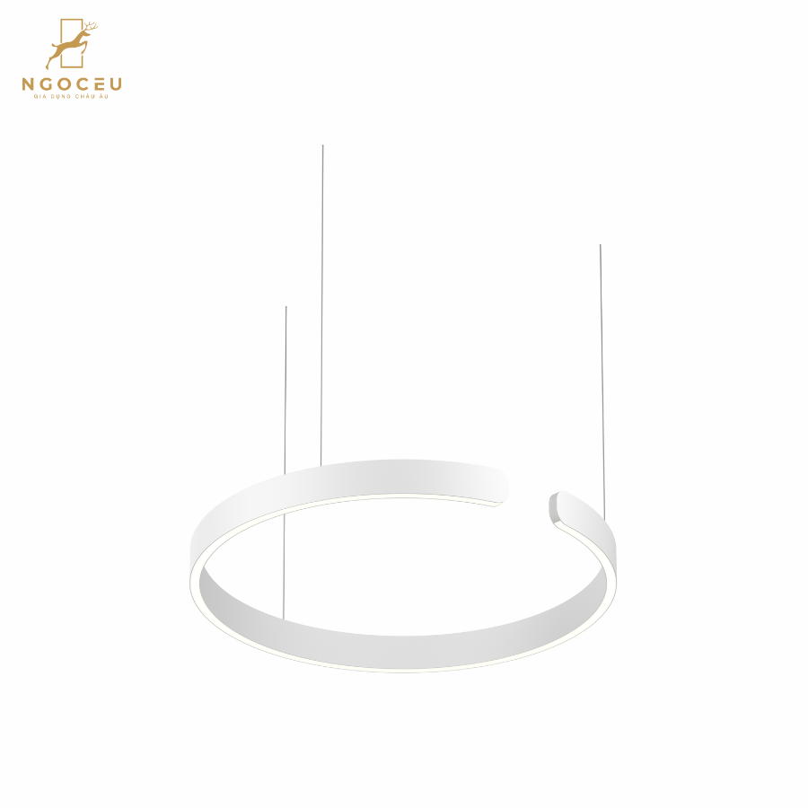 Đèn thả treo trần Occhio Mito Sospeso 60cm - Màu Trắng