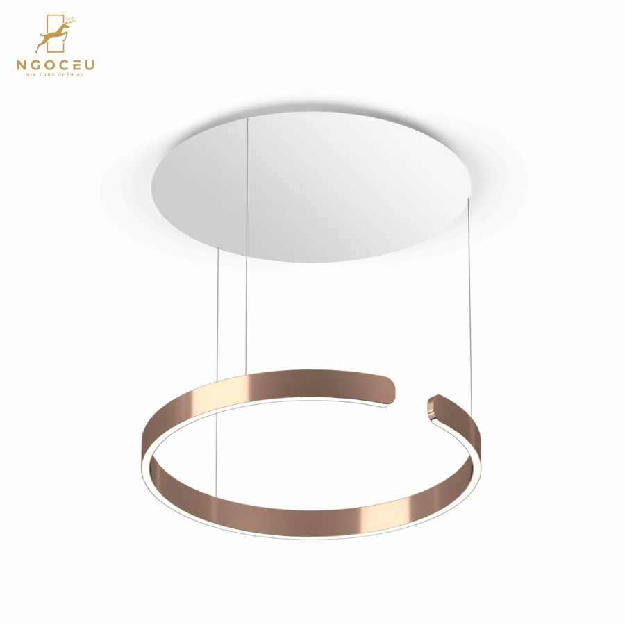 Đèn thả treo trần Occhio Mito Sospeso 60cm - Màu Vàng Hồng