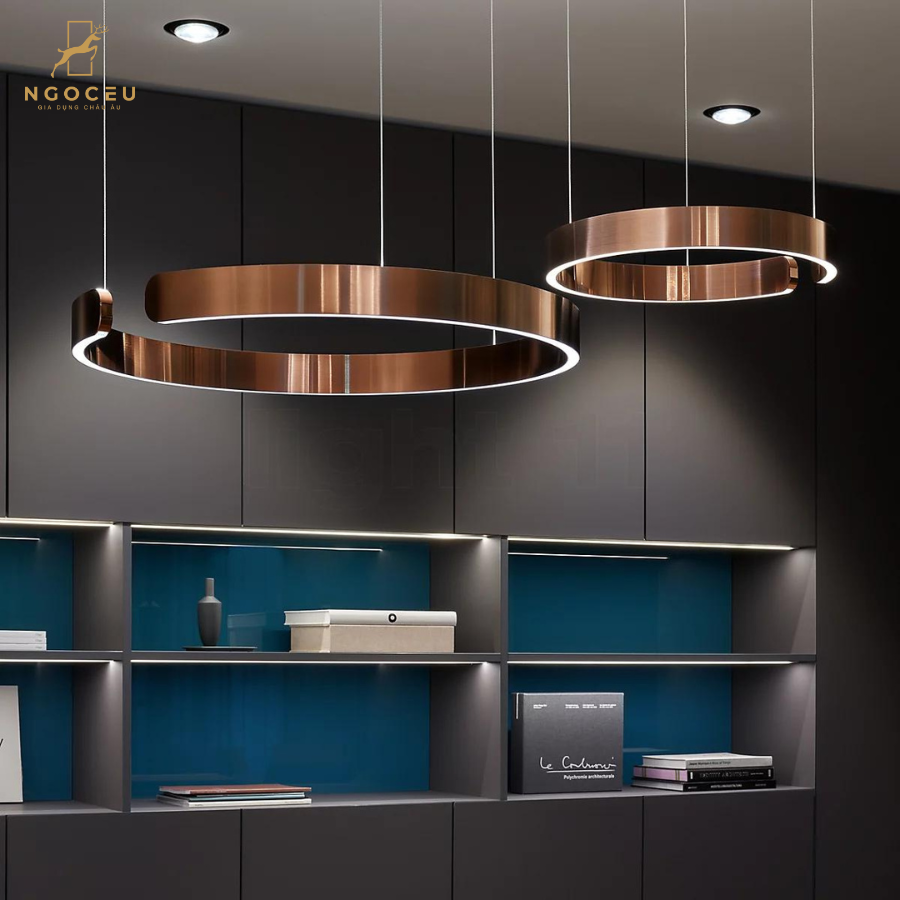 Đèn thả treo trần Occhio Mito Sospeso 60cm - Màu Vàng Hồng