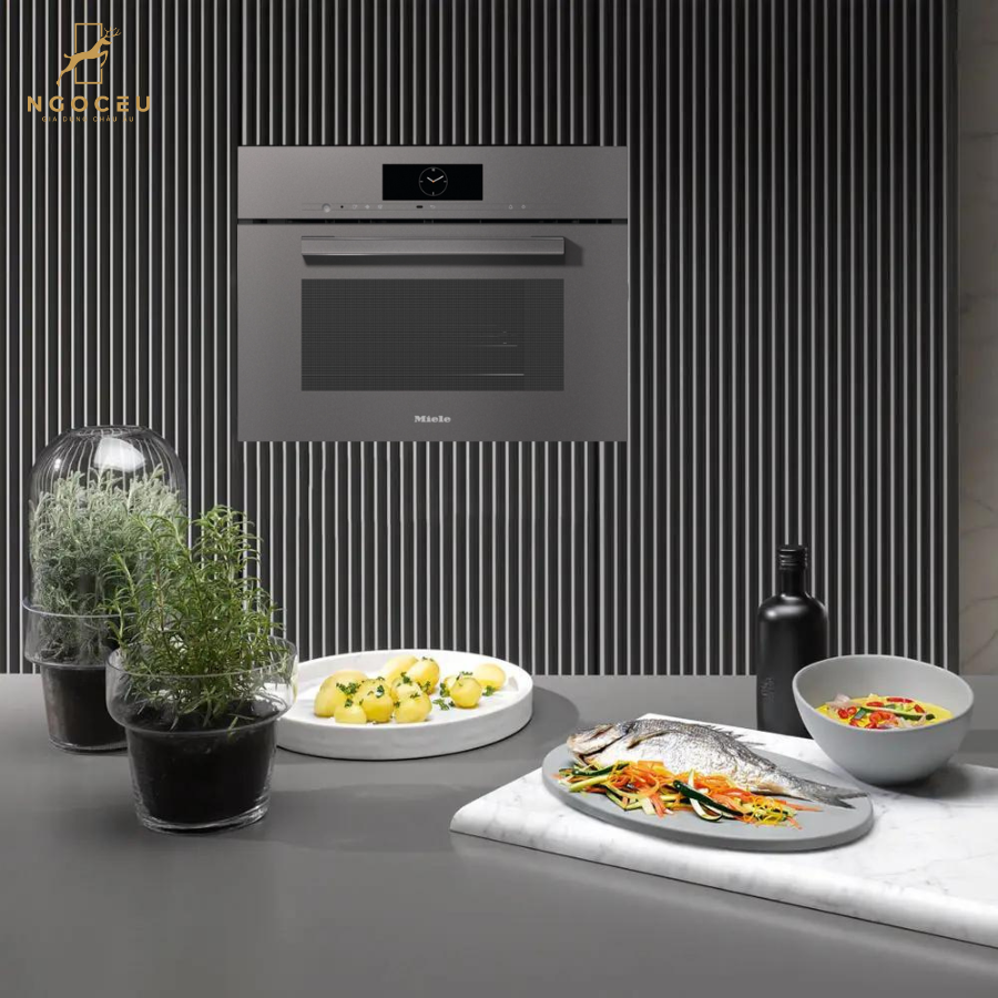 Lò hấp kết hợp vi sóng Miele DGM 7845 - Màu Xám