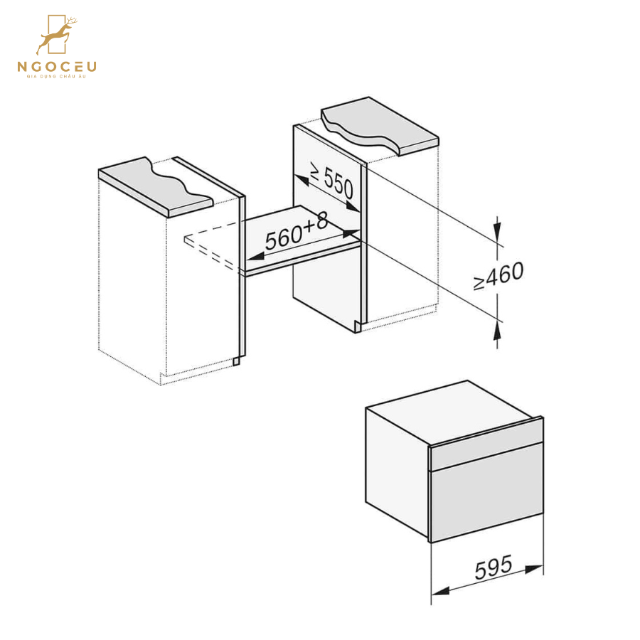 Lò hấp kết hợp vi sóng Miele DGM 7845 - Màu Xám