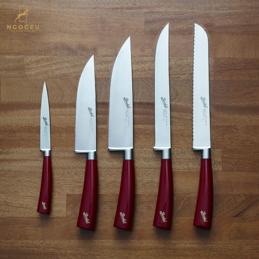 Bộ dao 6 món Berkel - Màu Đỏ