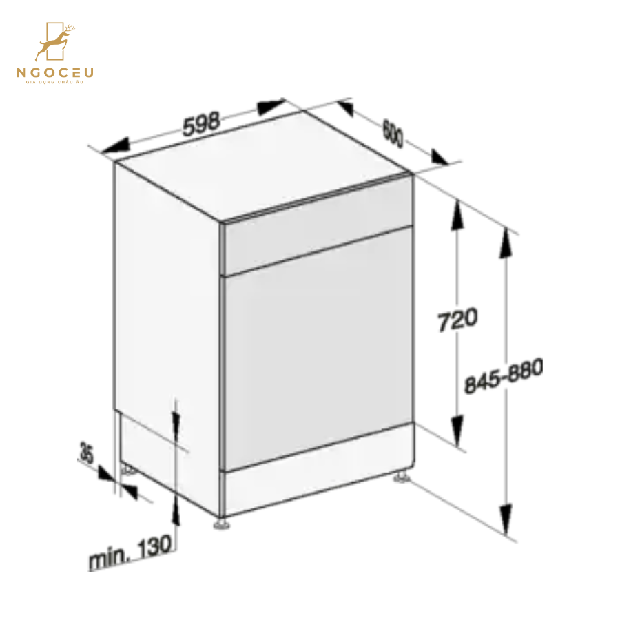 Máy rửa bát độc lập Miele G 7130 SC Front AutoDos