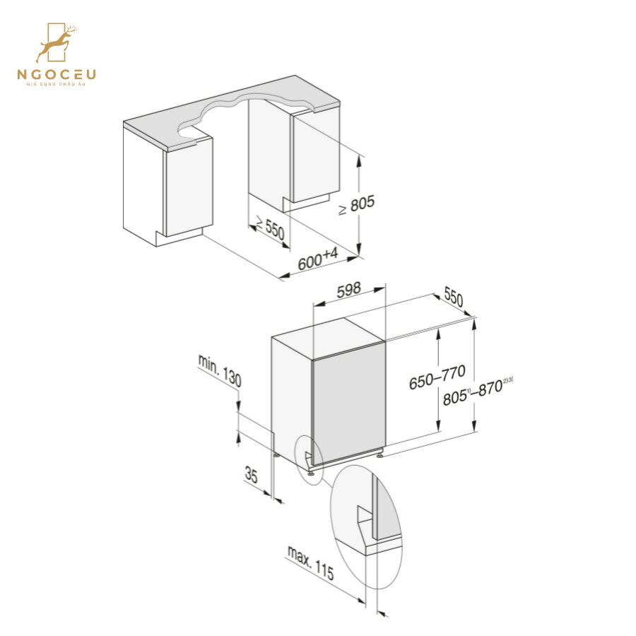 Máy rửa bát âm toàn phần Miele G 7790 SCVi AutoDos K2O
