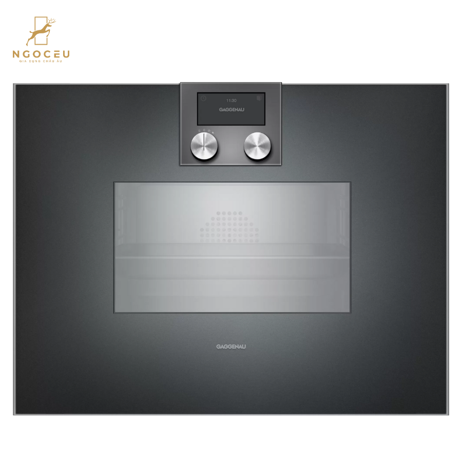 Lò nướng kết hợp hơi nước Gaggenau BS450101 - Serie 400 - Màu Xám Than