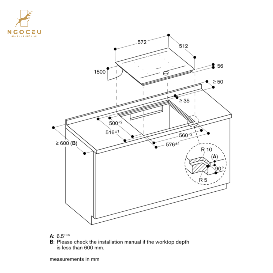 Bếp từ Gaggenau CI262105 60cm - Serie 200