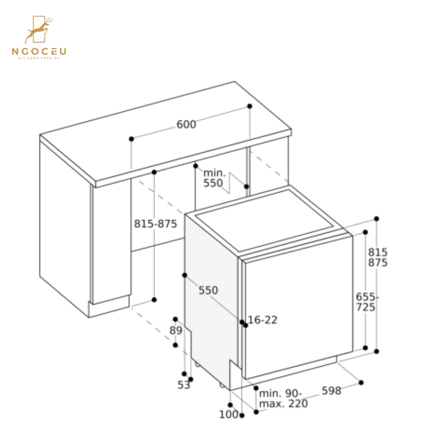 Máy rửa bát Gaggenau DF210100 - Serie 200