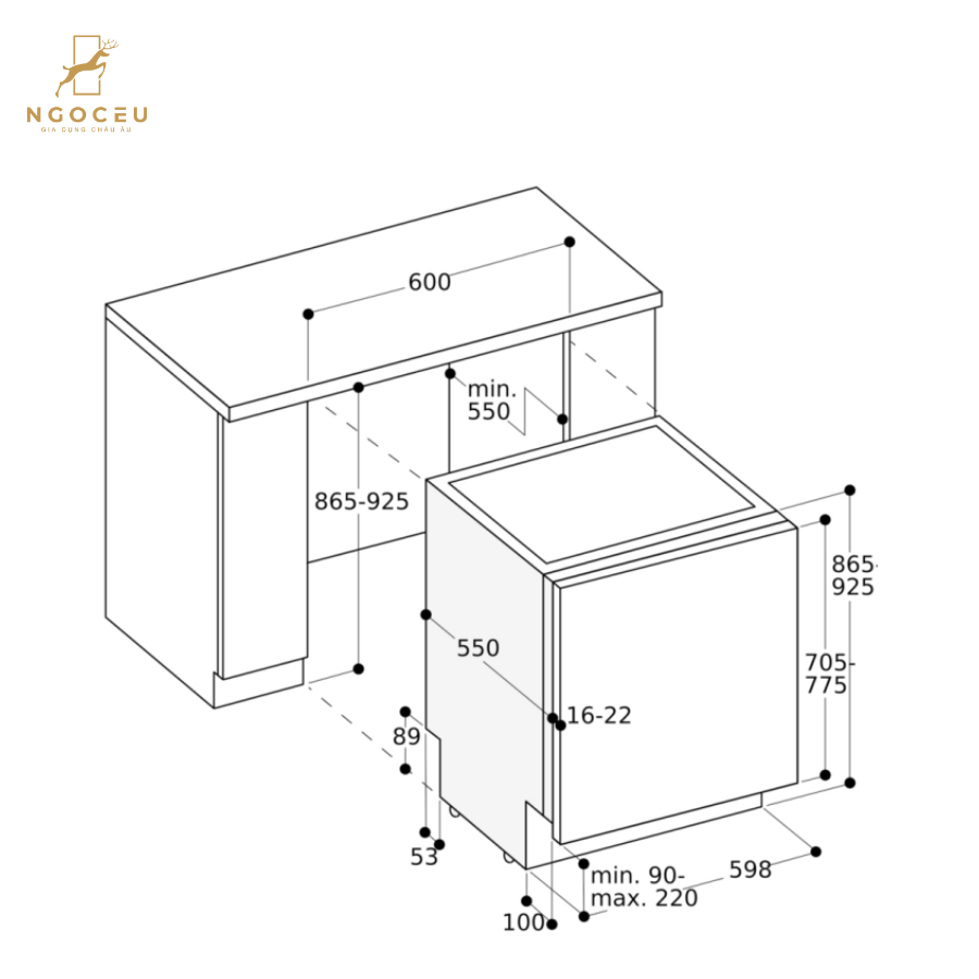 Máy rửa bát Gaggenau DF261101 - Serie 200