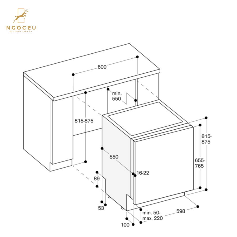 Máy rửa bát Gaggenau DF270101F - Serie 200