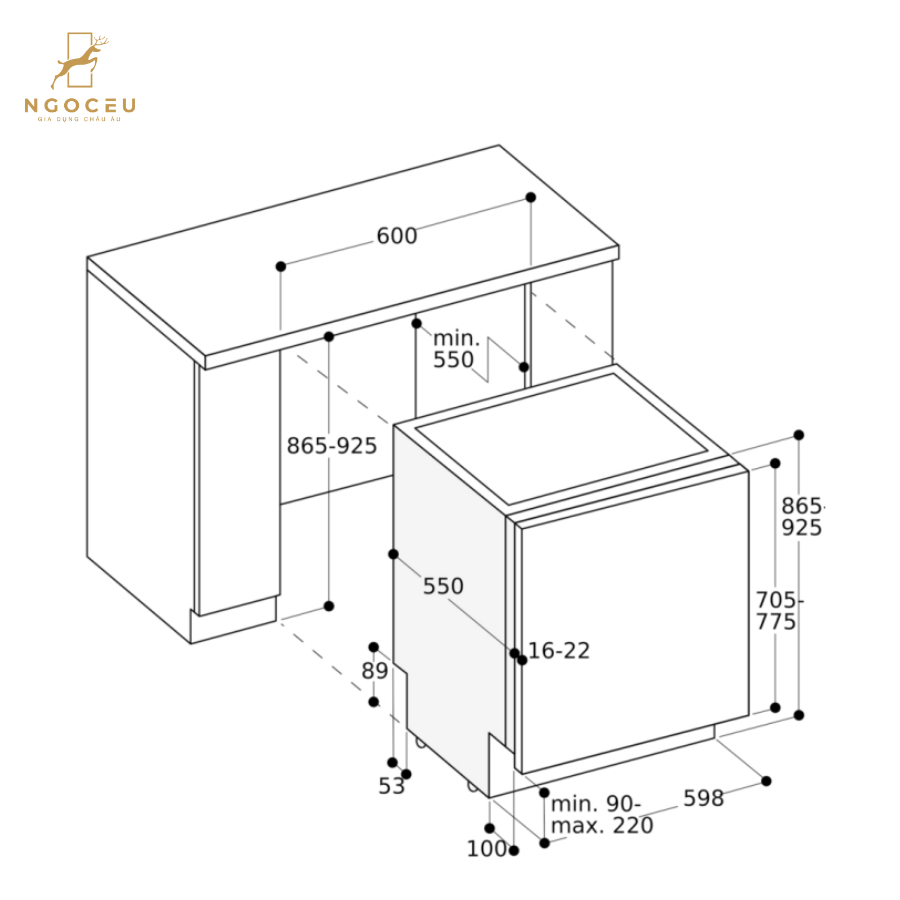 Máy rửa bát Gaggenau DF271101 - Serie 200