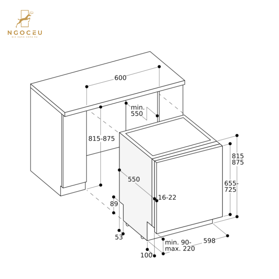 Máy rửa bát Gaggenau DF480101 - Serie 400