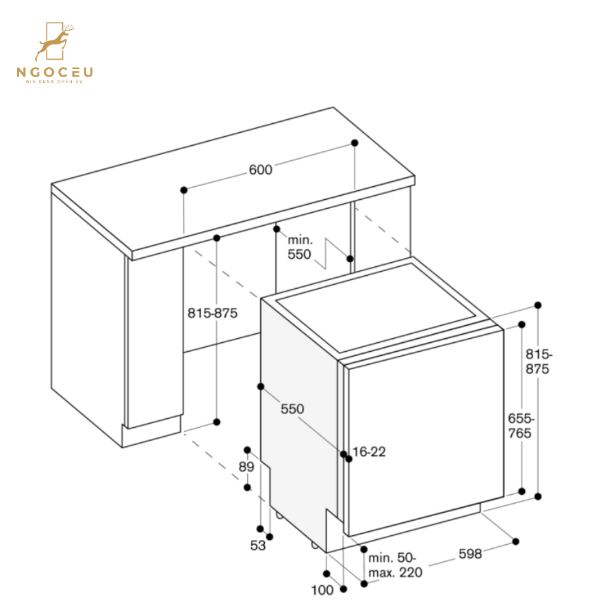 Máy rửa bát Gaggenau DF480101F - Serie 400