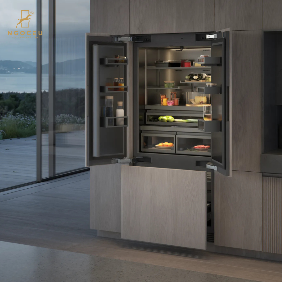 Tủ lạnh âm cửa kiểu pháp 576L - Gaggenau RVY497190 - Serie 400