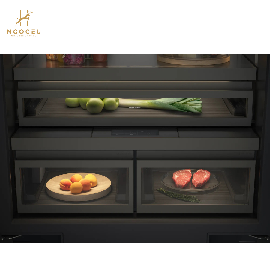 Tủ lạnh âm cửa kiểu pháp 576L - Gaggenau RVY497190 - Serie 400