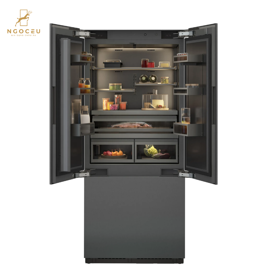 Tủ lạnh âm cửa kiểu pháp 576L - Gaggenau RVY497190 - Serie 400