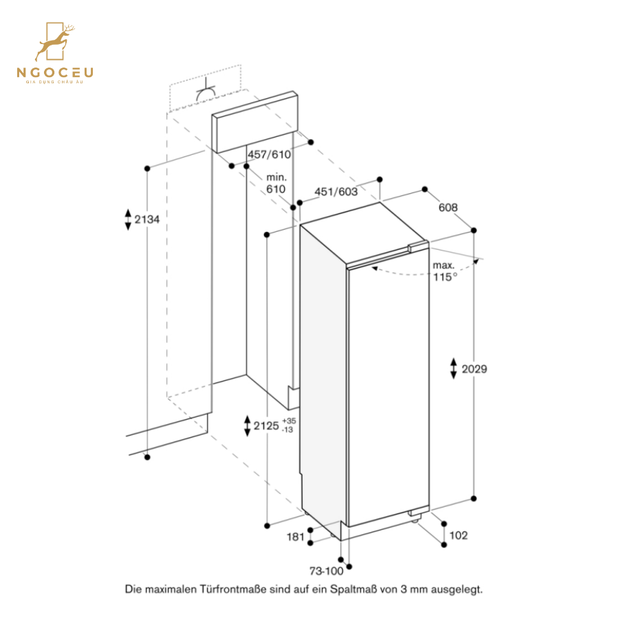 Tủ bảo quản rượu vang Gaggenau RW414305 - Serie 400