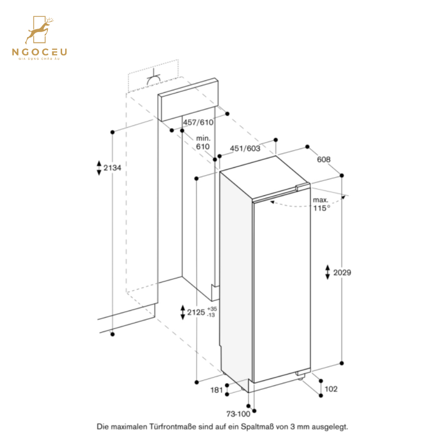 Tủ bảo quản rượu vang Gaggenau RW466305 - Serie 400