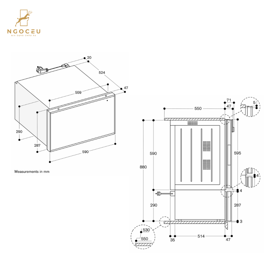 Khay giữ ấm Gaggenau WS462112 - Serie 400