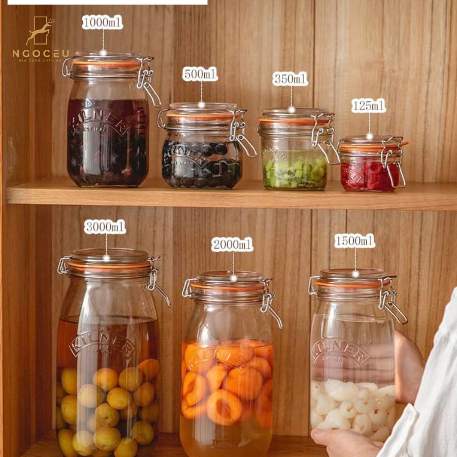 Bộ 6 hũ thủy tinh Kilner