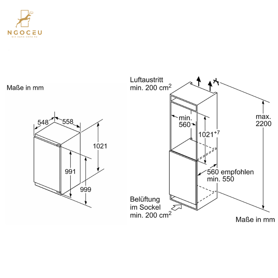 Tủ lạnh Bosch KIL32ADD1 - Serie 6