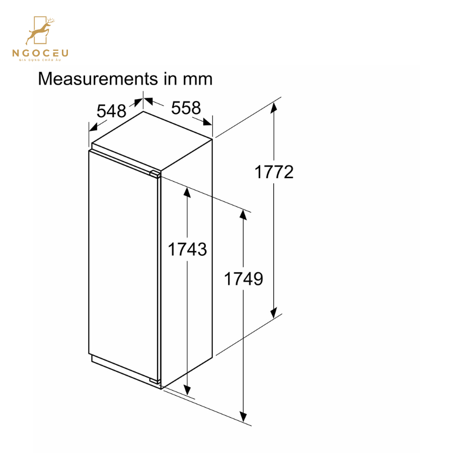 Tủ mát âm tủ Bosch KIR81ADD0 - Serie 6
