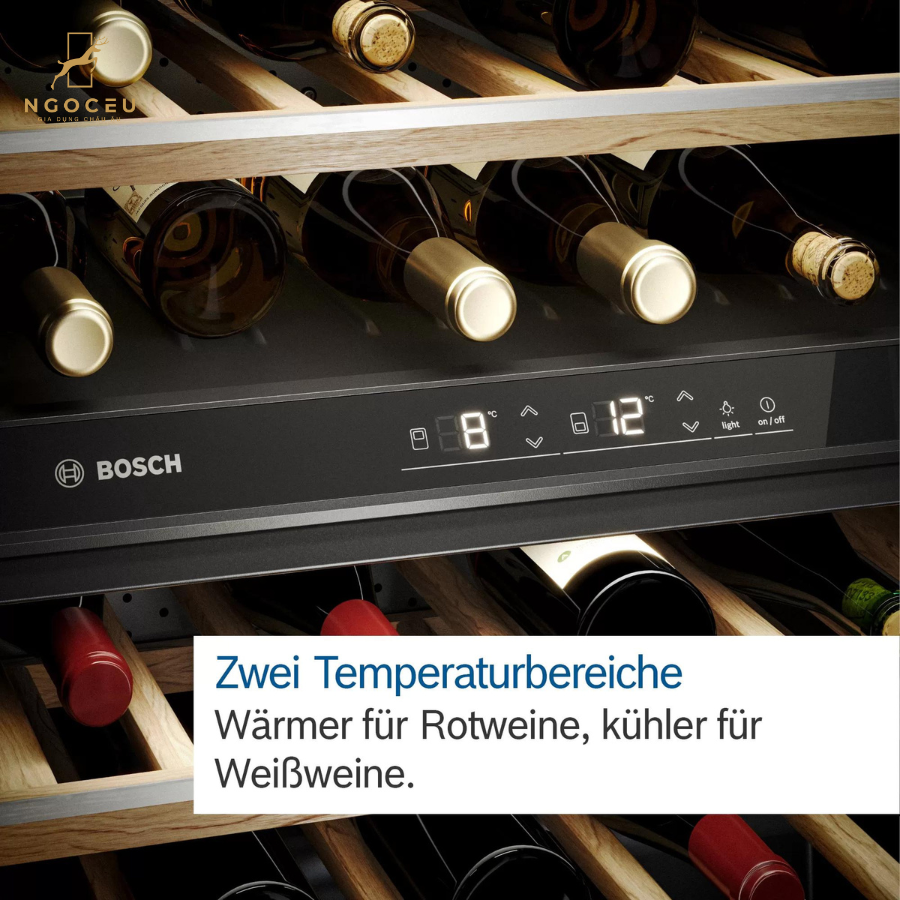 Tủ bảo quản rượu vang Bosch KWK16ABGB - Serie 6