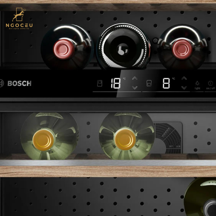 Tủ bảo quản rượu vang Bosch KWK16ABGB - Serie 6