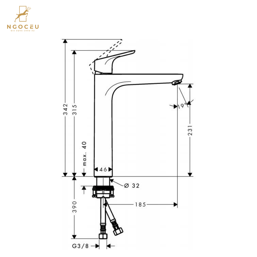 Vòi Lavabo Hansgrohe Focus 230 - 31532000