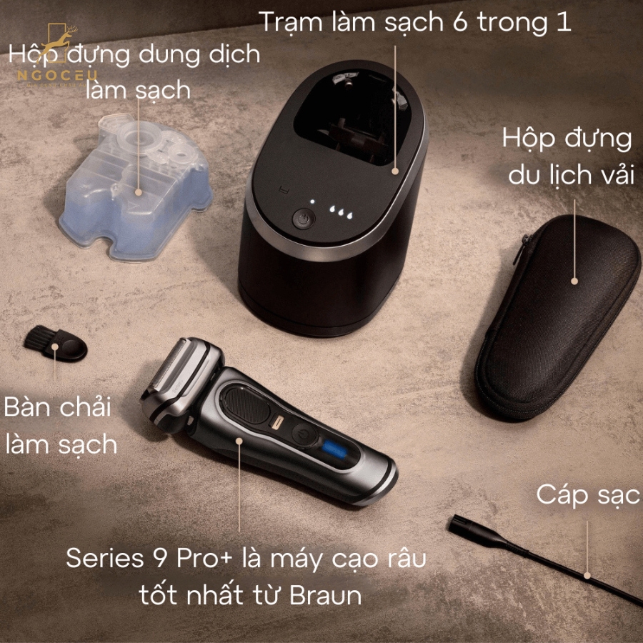 Máy cạo râu Braun pro+ 9575cc - Serie 9