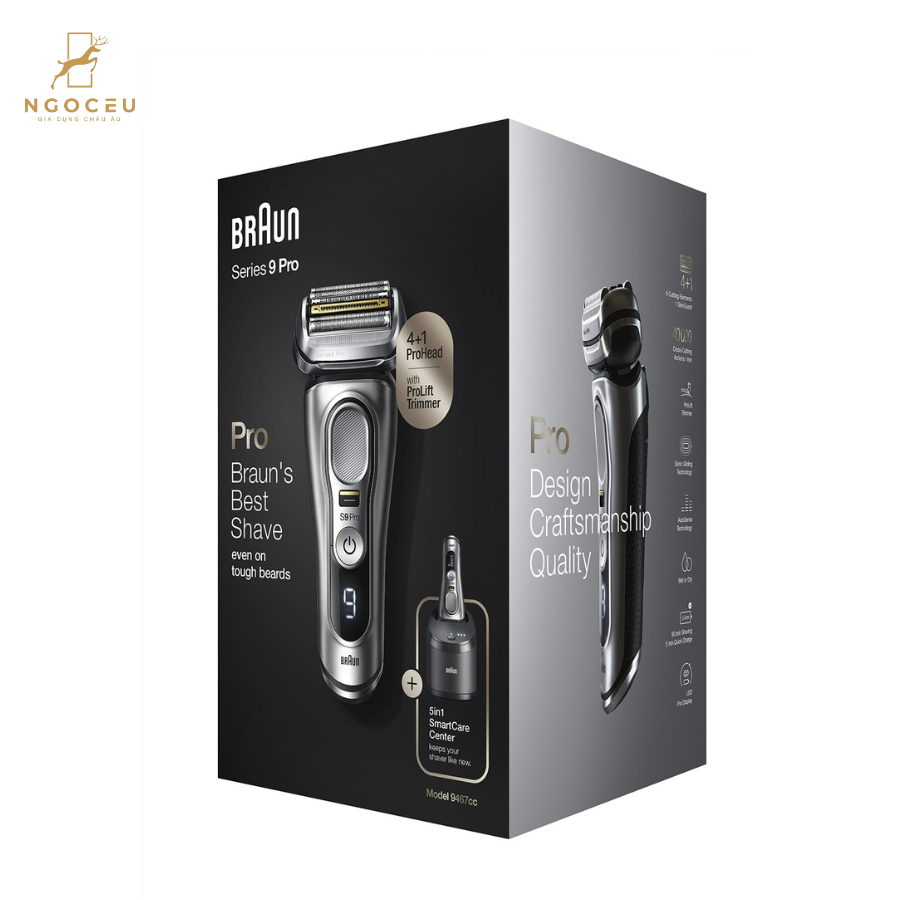 Máy cạo râu Braun Pro+ 9566cc - Serie 9